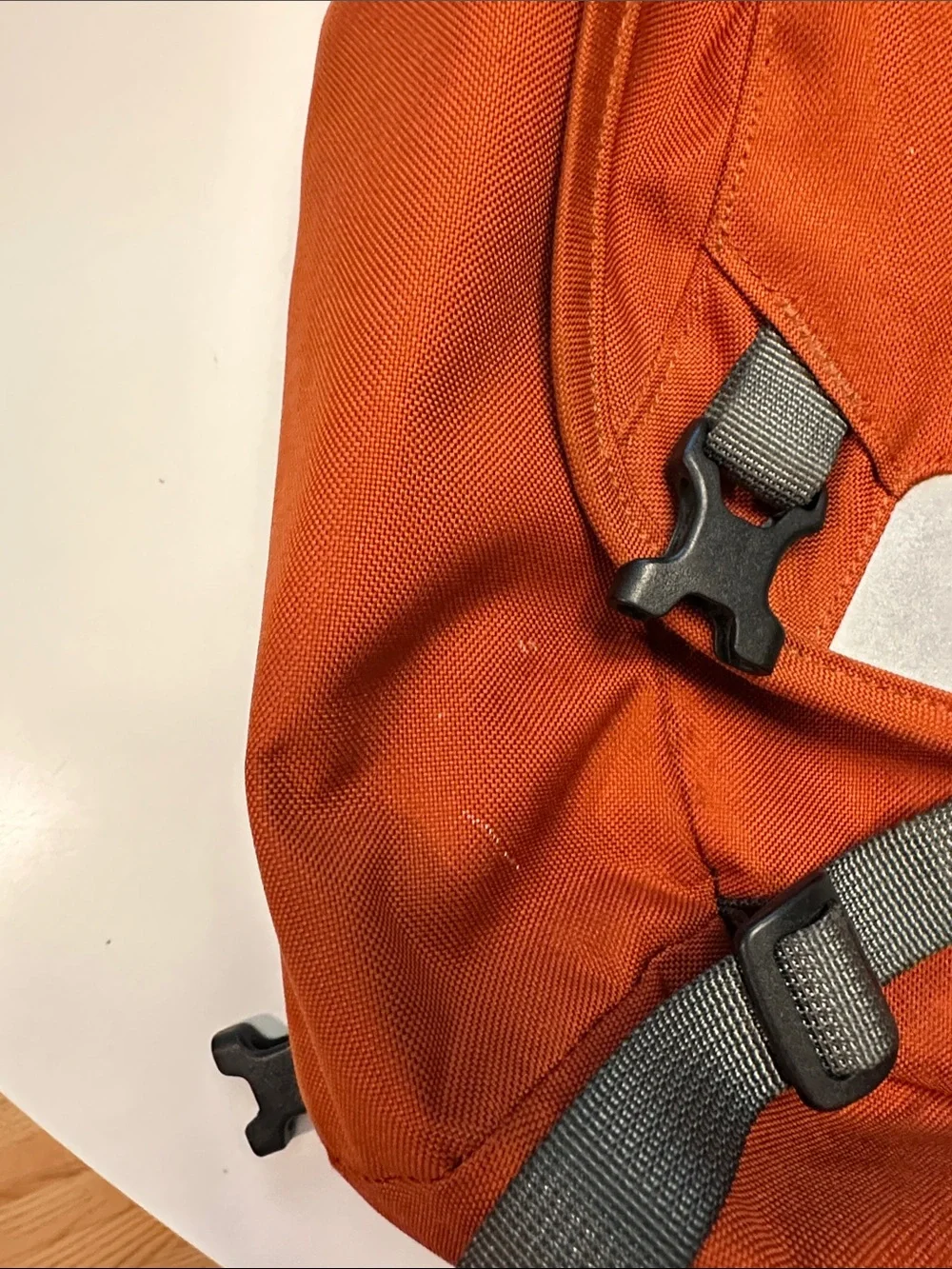 Patagonia Orange Men’s Messenger Bag with Reflective Accent